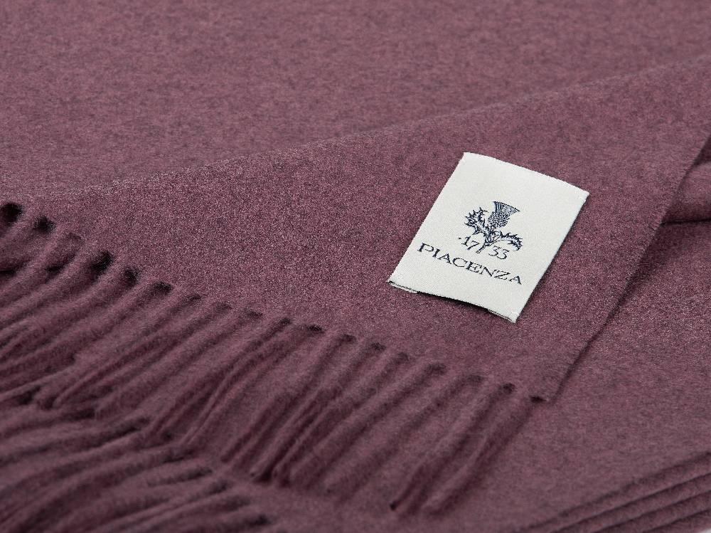 Piacenza 1733 Aeternum Plaid vinaccia in puro Cashmere 2025