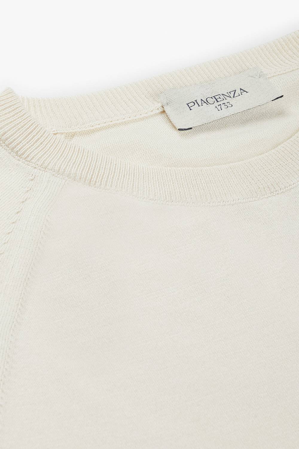 Piacenza 1733 Maglia maniche corte panna Outlet