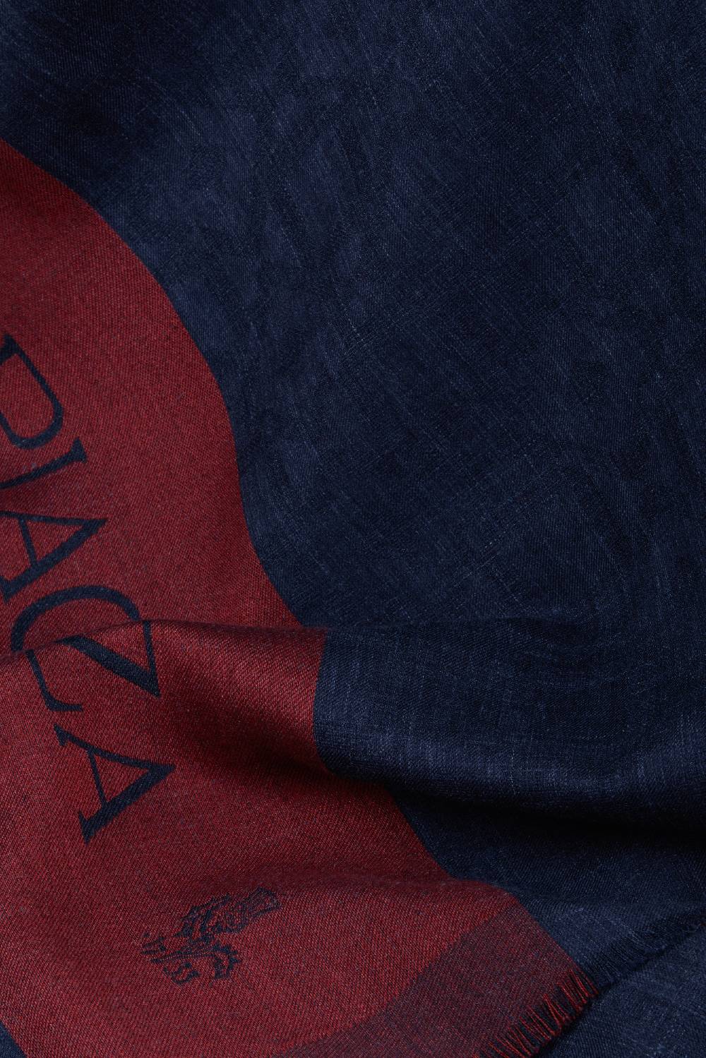 Piacenza 1733 Stola Vicario blu con logo In Saldo