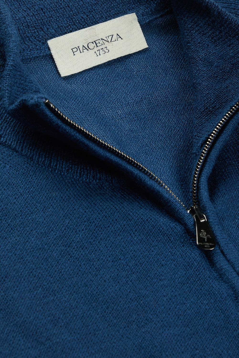 Piacenza 1733 Lupetto zip puffed blu jeans Spedizione Gratuita