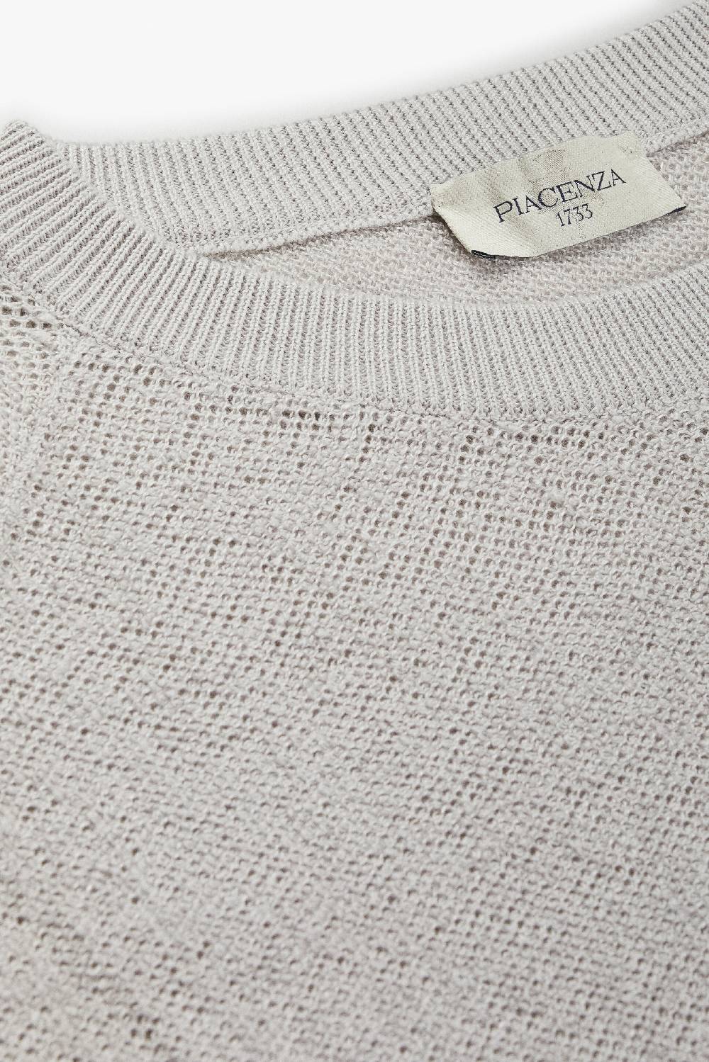 Piacenza 1733 Maglia maniche lunghe terrycloth grigio chiaro Promozione Limitata