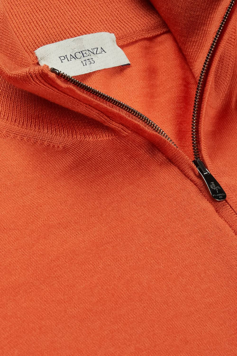 Piacenza 1733 Lupetto zip arancione Prezzo Ridotto