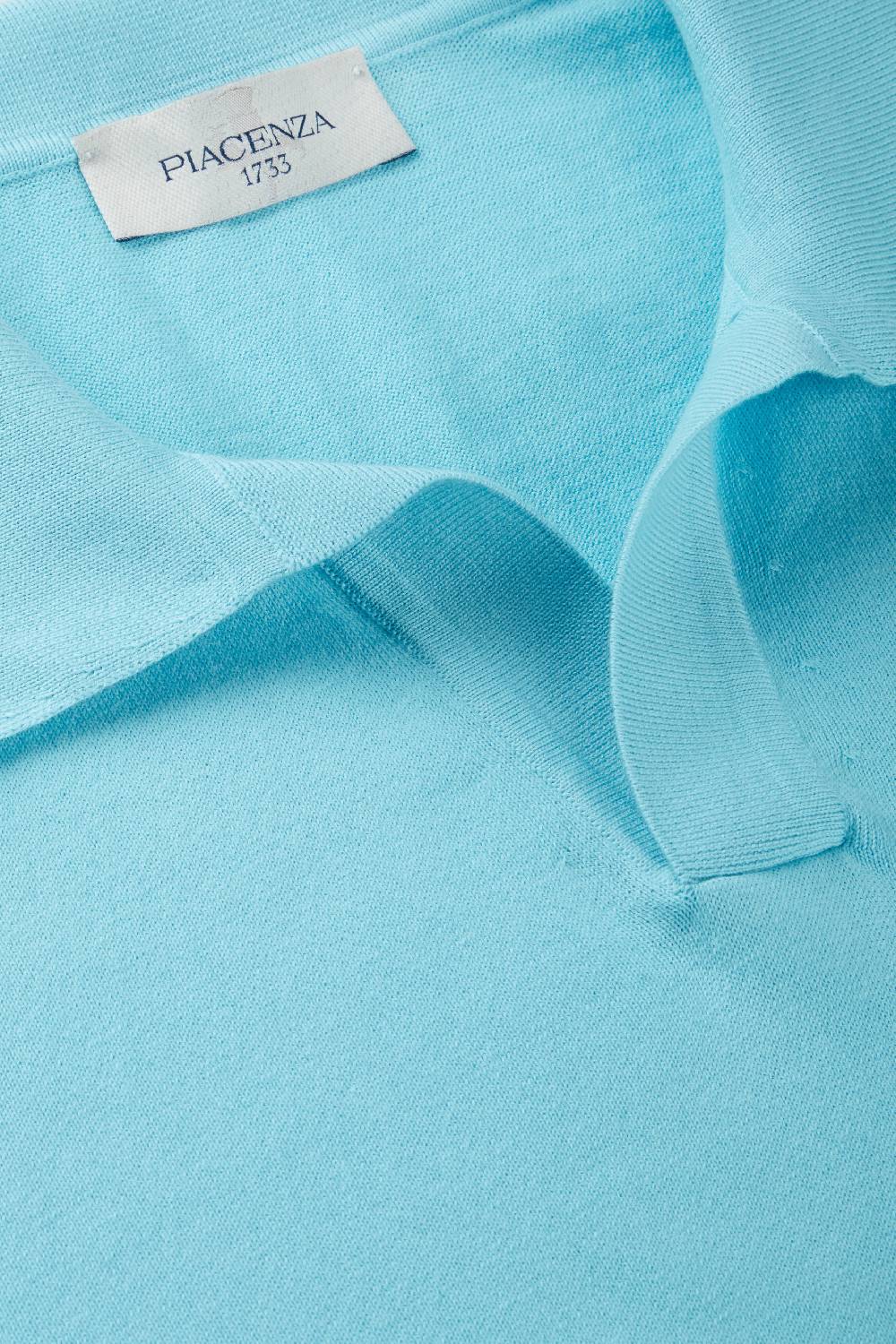Piacenza 1733 Polo azzurra maniche corte Sottocosto