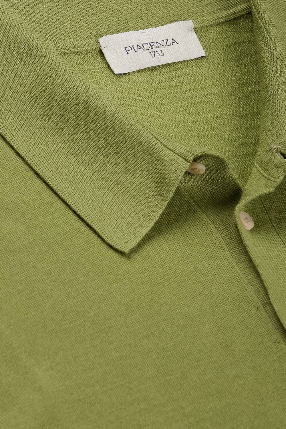 Piacenza 1733 Polo maniche lunghe verde Vendita Calda