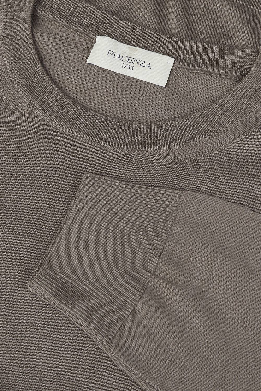 Piacenza 1733 Girocollo lana merino super fine nocciola Convenienza