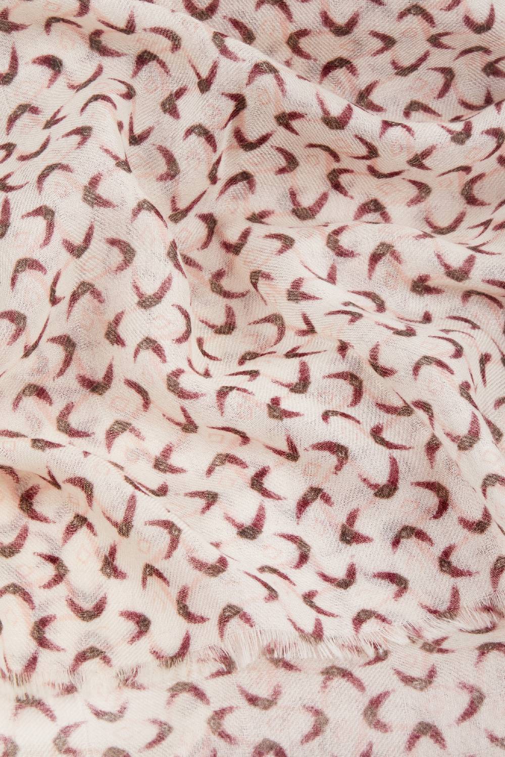 Piacenza 1733 Stola Naruba disegni rosa e vinaccia Fino Al -60%