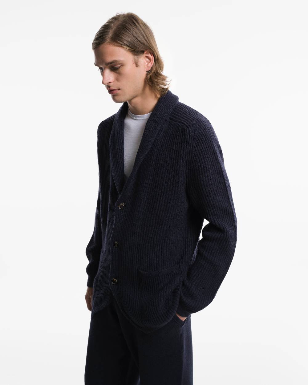 Piacenza 1733 Giacca in Cashmere blu Presa