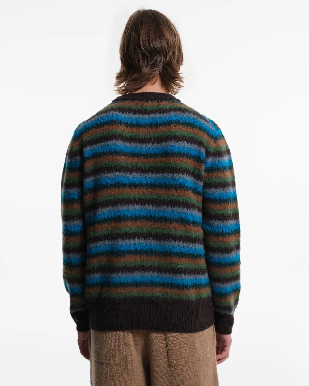 Piacenza 1733 Maglia in Cashmere fantasia verde Offerta