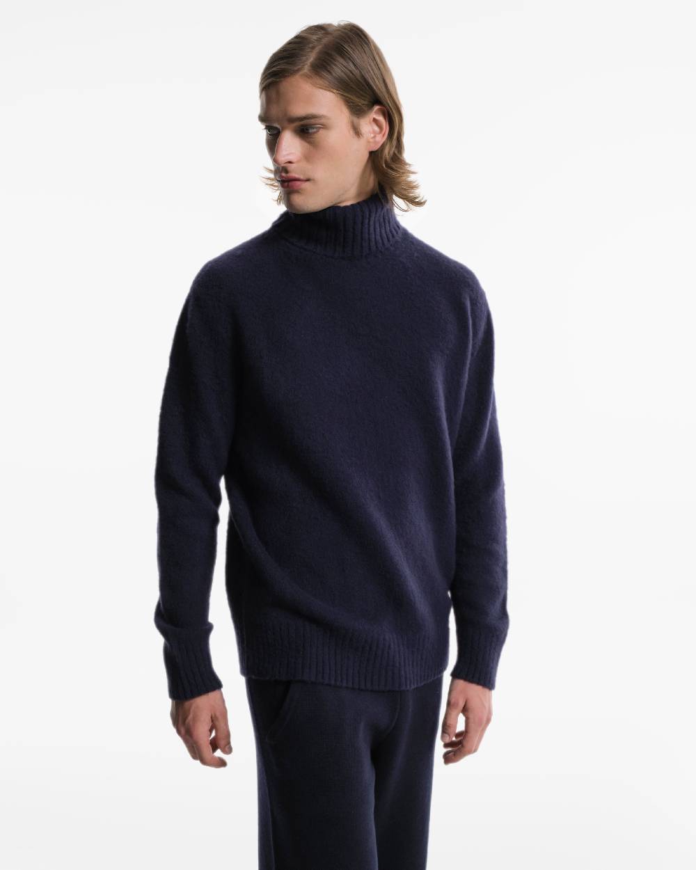 Piacenza 1733 Dolcevita in Lana blu Offerte