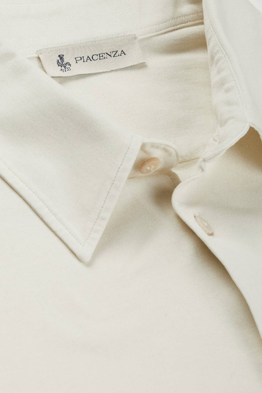 Piacenza 1733 Camicia fresh jersey panna Nuova