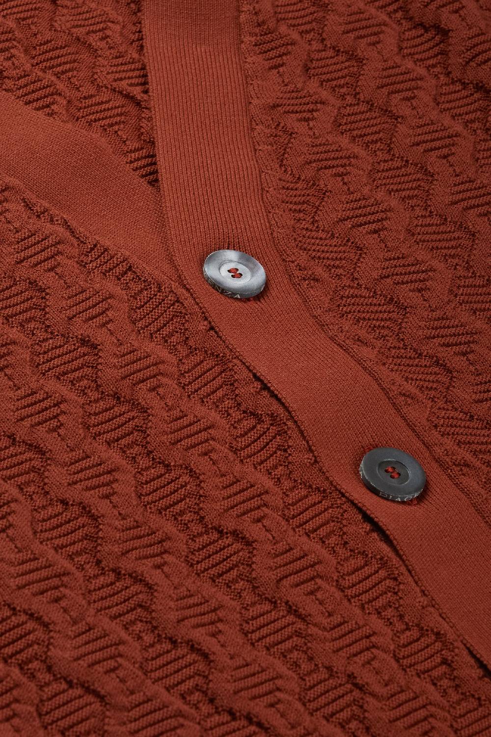 Piacenza 1733 Cardigan con bottoni bruciato Spedizione Gratuita