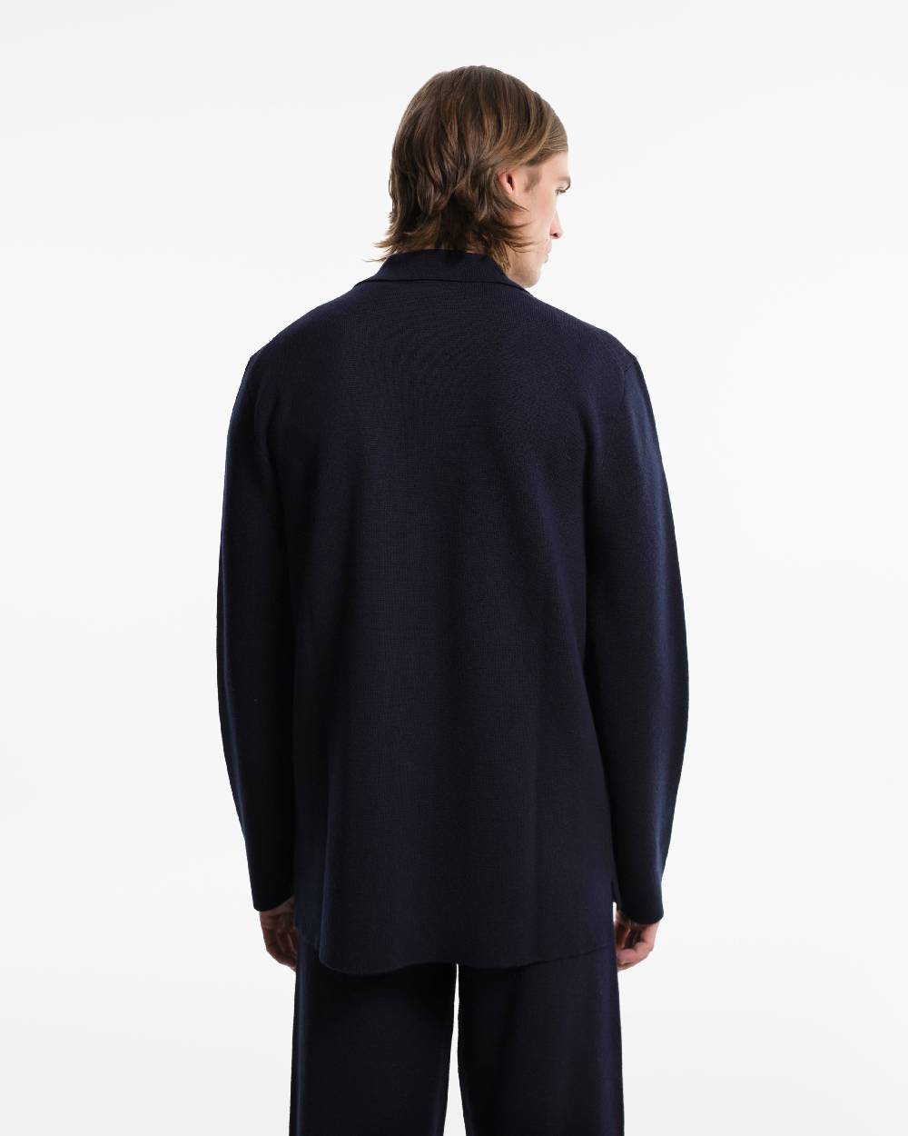Piacenza 1733 Camicia in Lana blu Qualità Garantita