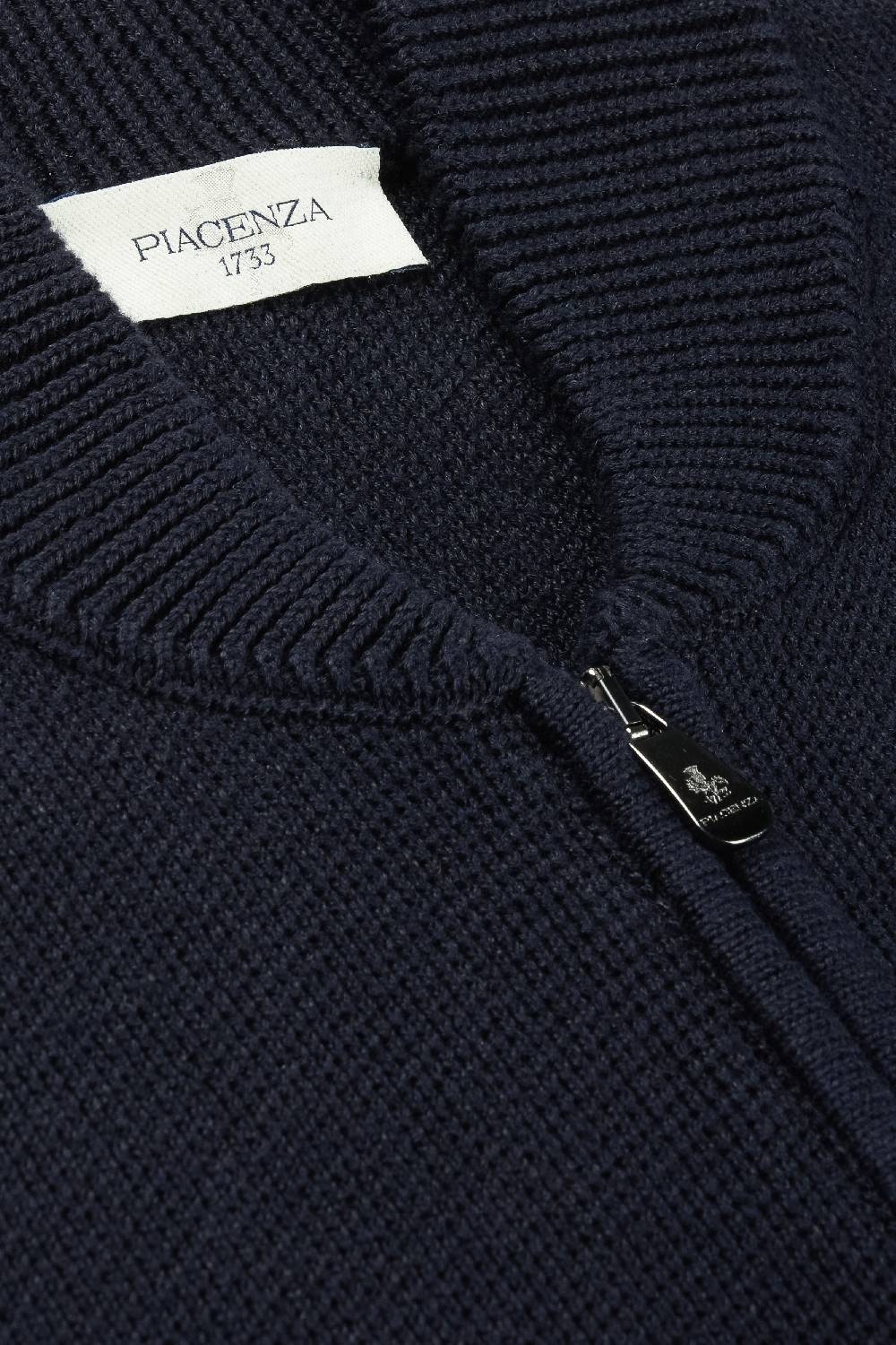 Piacenza 1733 Cardigan full zip blu Negozi Online