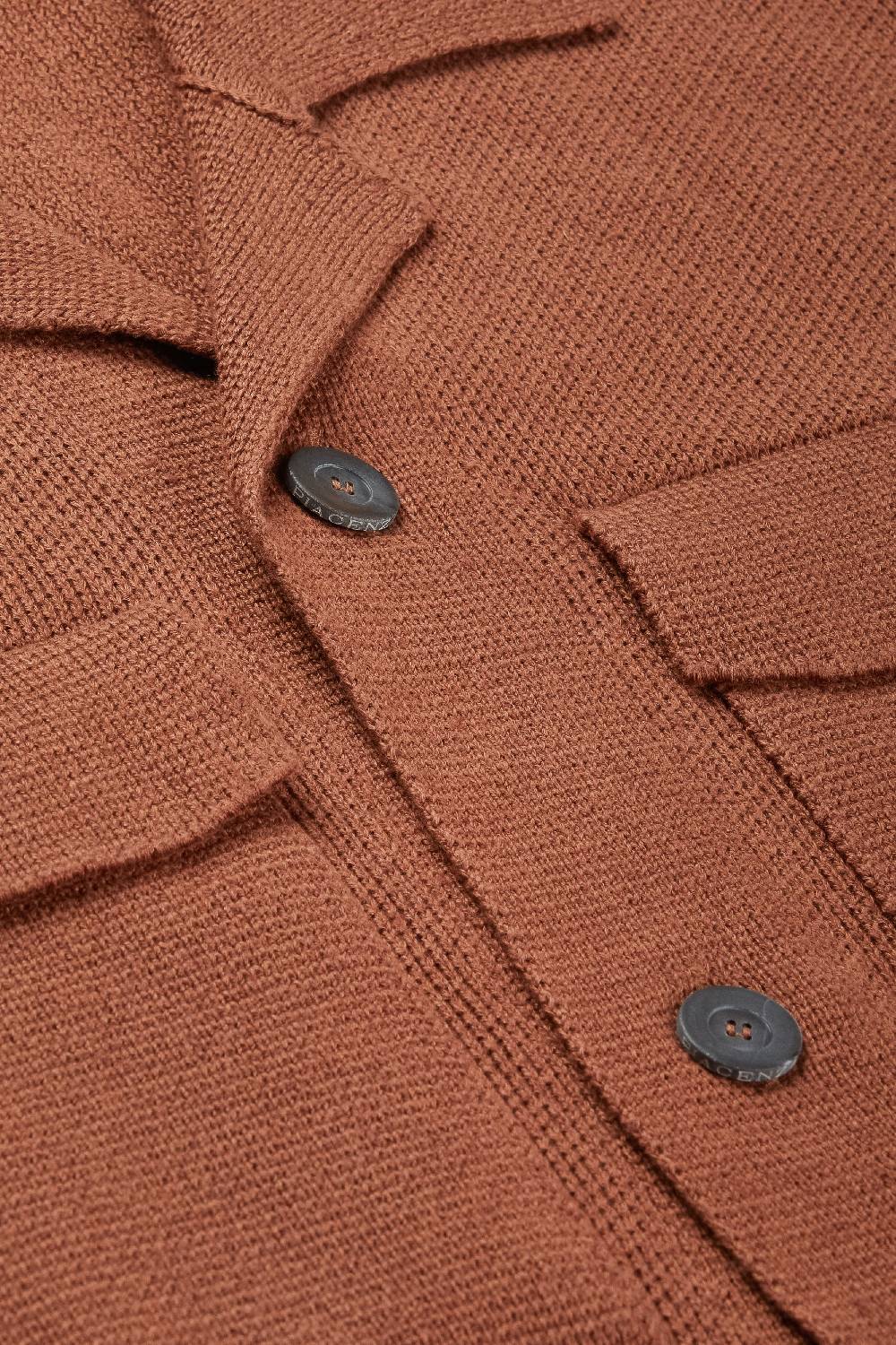Piacenza 1733 Cardigan/Camicia con bottoni bruciato Acquista Ora
