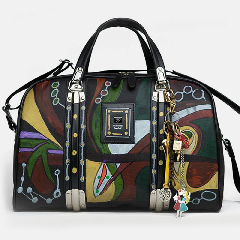 Piero Guidi LINEABOLD BOSTON BAG HAND PAINTED 130619966_01 Negozio