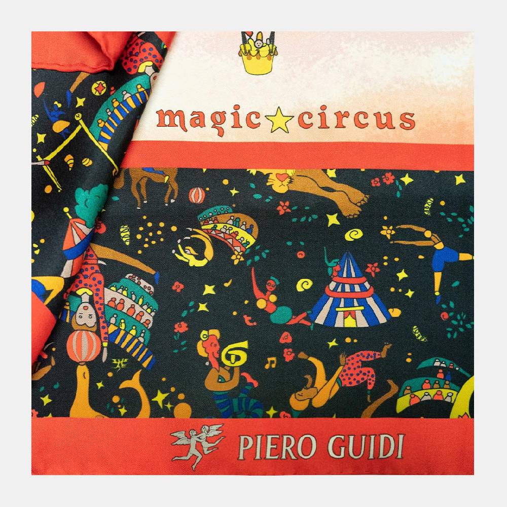 Piero Guidi PIERO GUIDI SILK SCARF "Le Mongolfiere"/ FOULARD IN SETA "Le Mongolfiere"" Italy