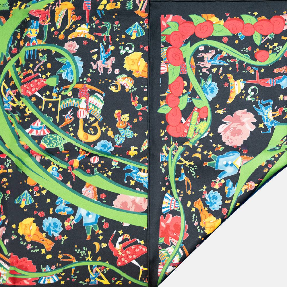 Piero Guidi PIERO GUIDI SILK SCARF "Flower"/ FOULARD IN SETA "Flower" Nuovo