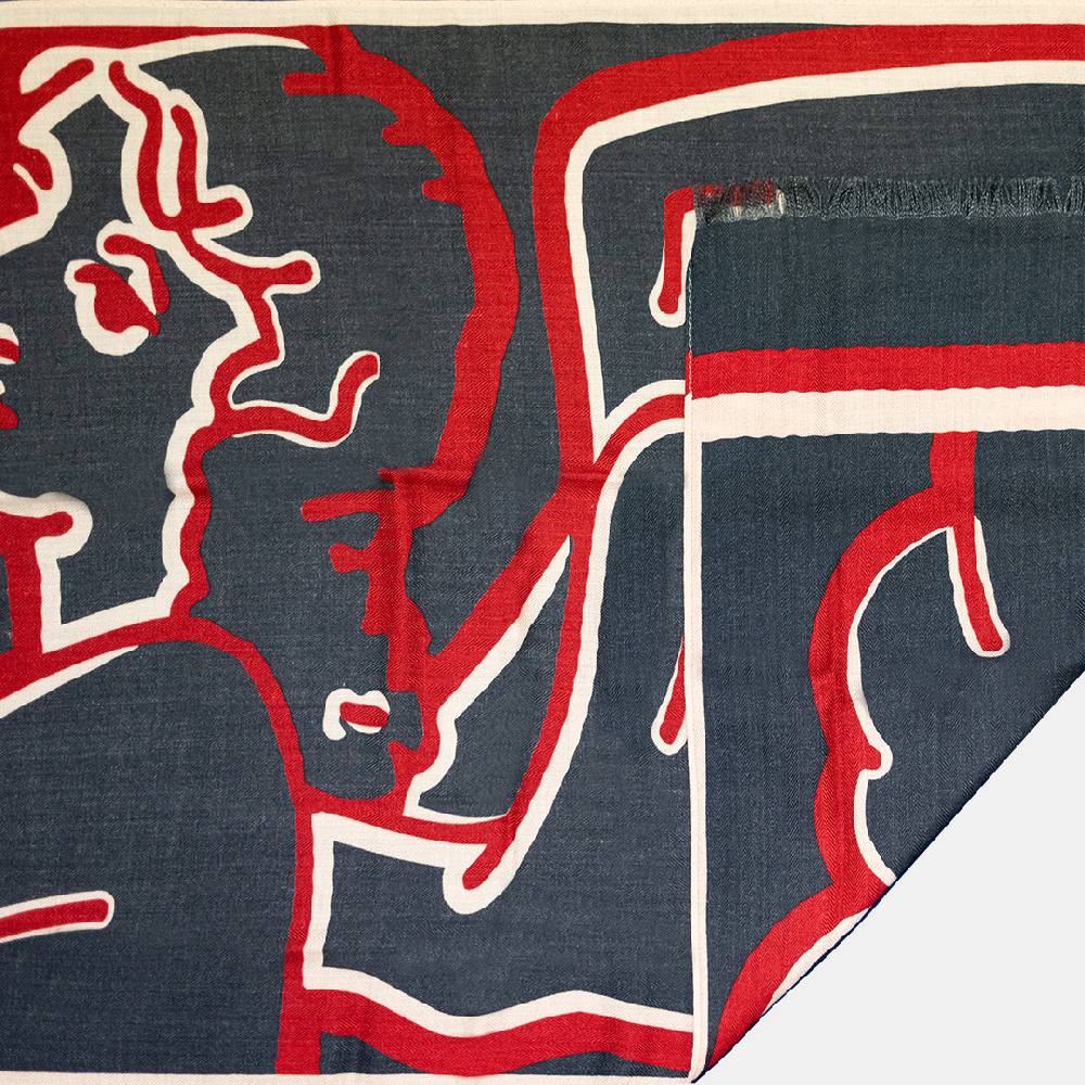 Piero Guidi PIERO GUIDI WOOL & SILK SCARF "I have an Angel"/ FOULARD IN LANA E SETA"I have an Angel" Vendita