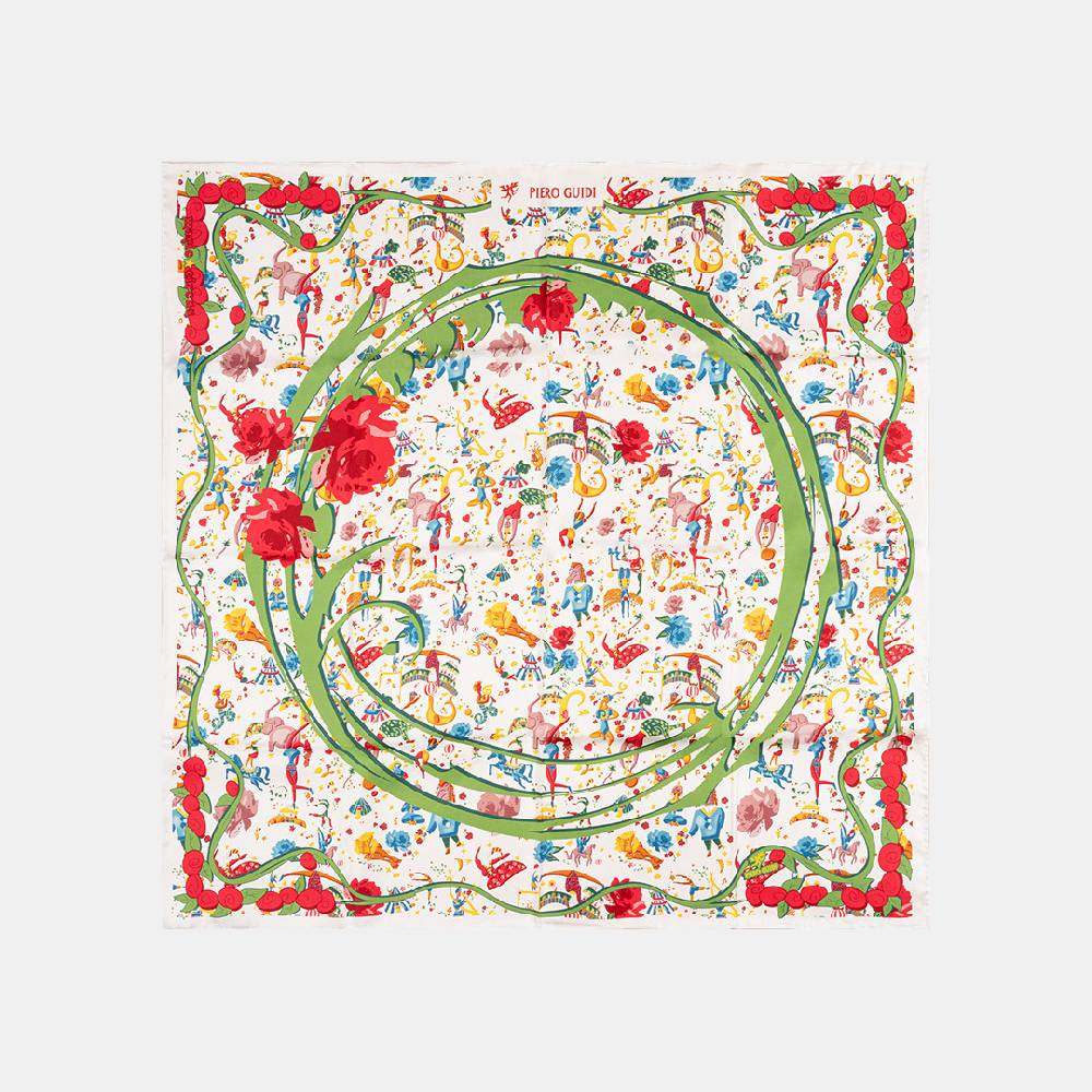 Piero Guidi PIERO GUIDI SILK SCARF "Flower"/ FOULARD IN SETA "Flower" Promozione
