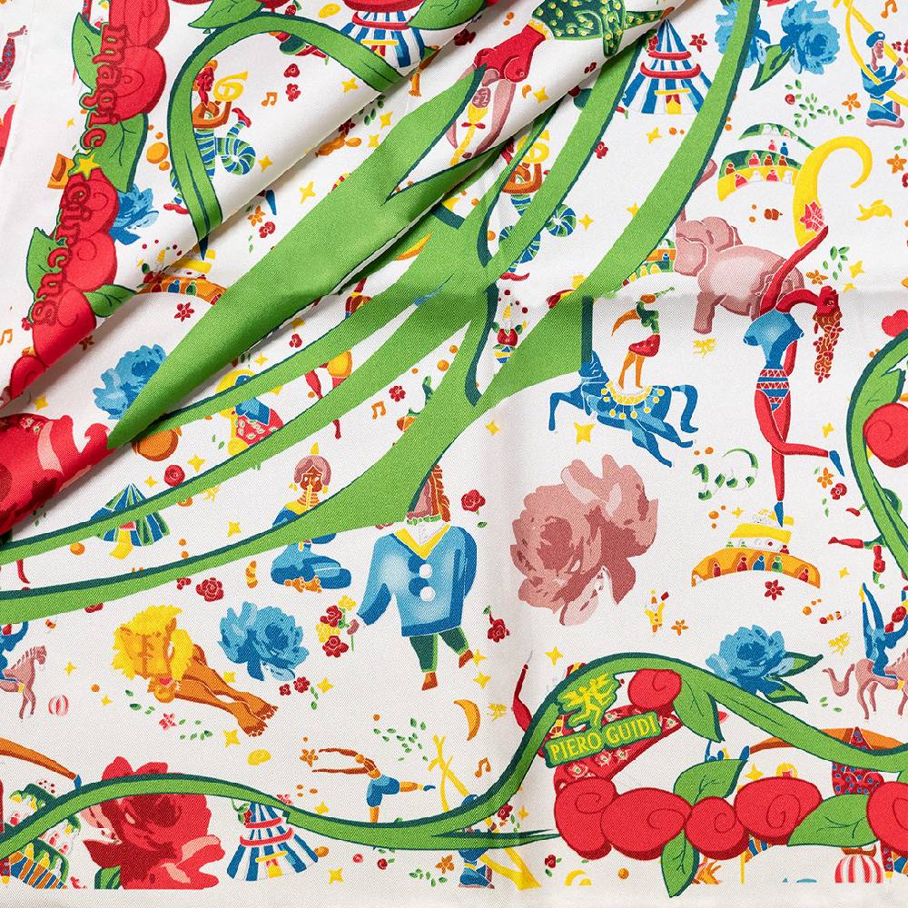 Piero Guidi PIERO GUIDI SILK SCARF "Flower"/ FOULARD IN SETA "Flower" Promozione