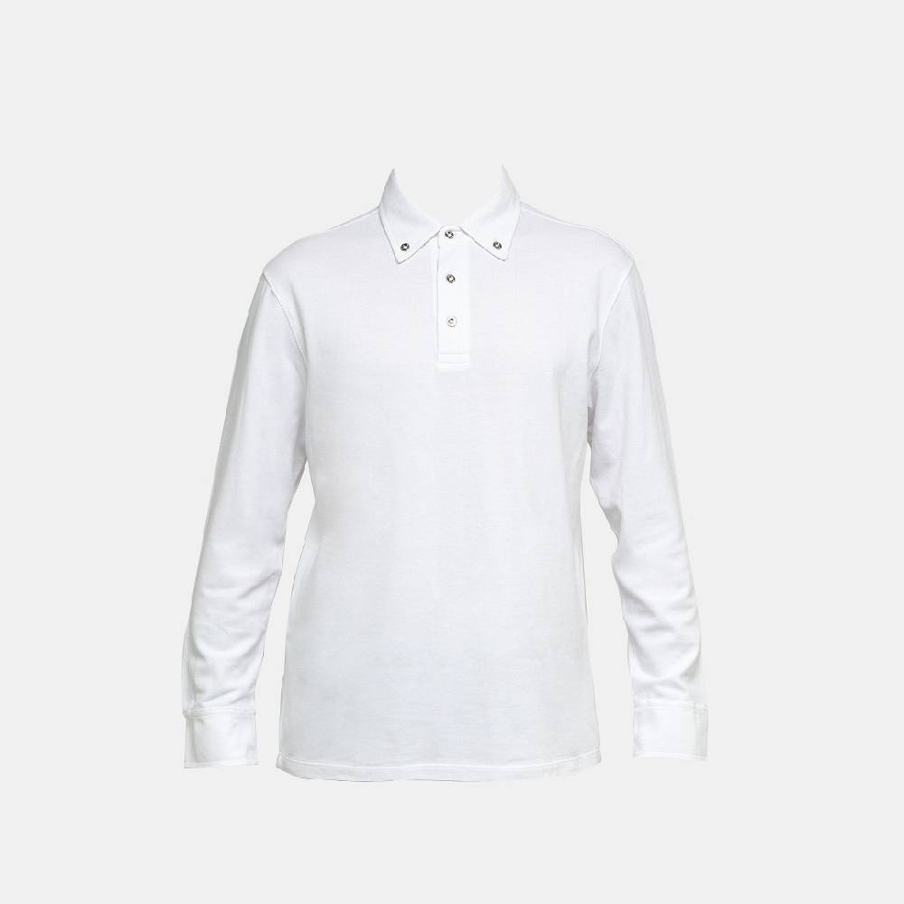 Piero Guidi LineaBold "Metal Botton" Polo Shirt Long Sleeve / Polo manica lunga Sottocosto