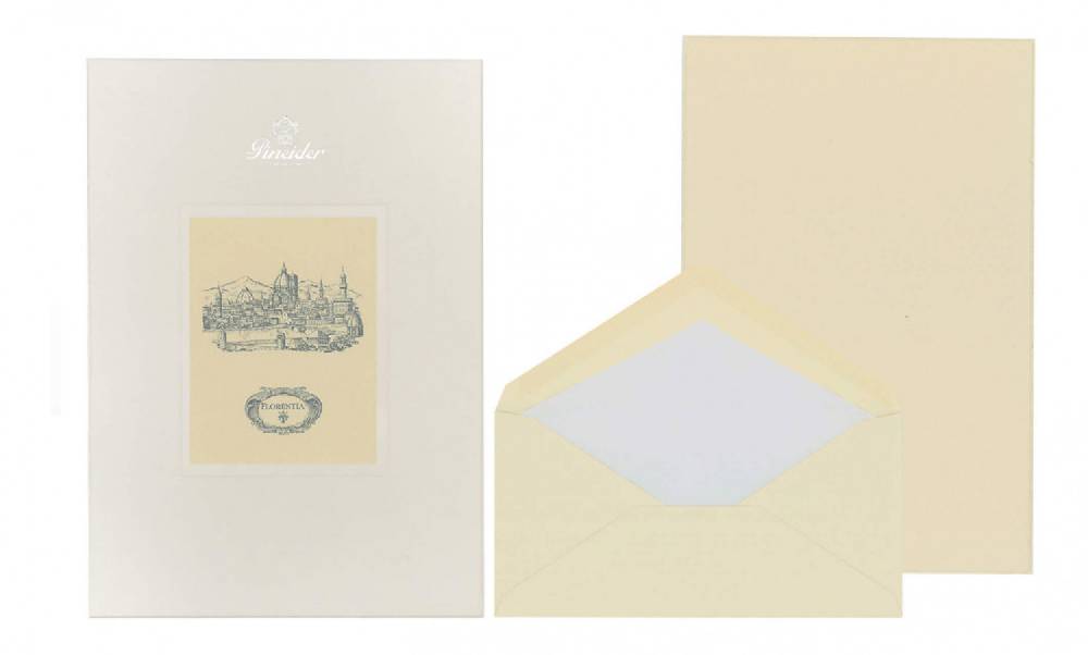 Pineider Set Carta da Lettera Florentia Formato A4 In Vendita