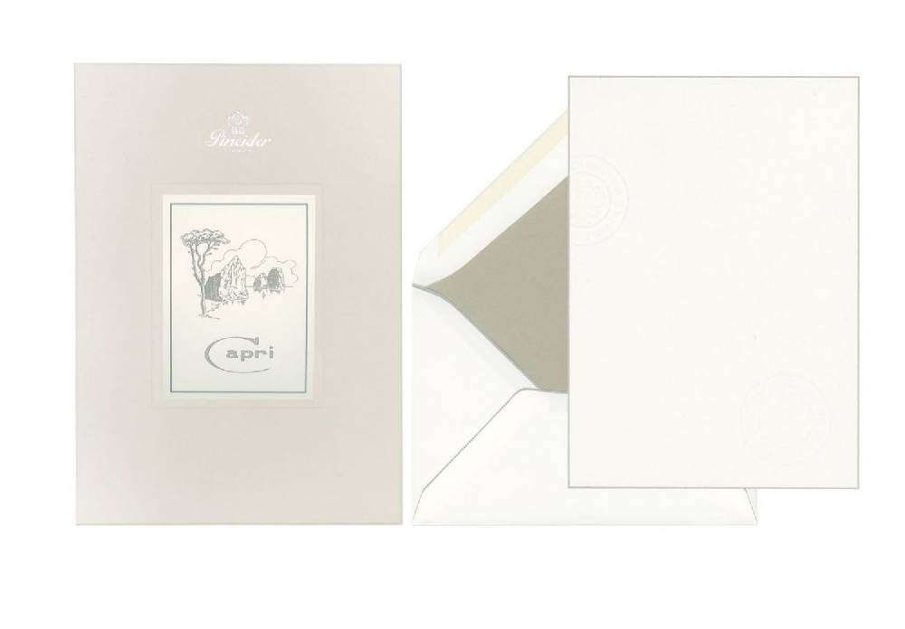 Pineider Set Carta da Lettera Capri A5 Saldi