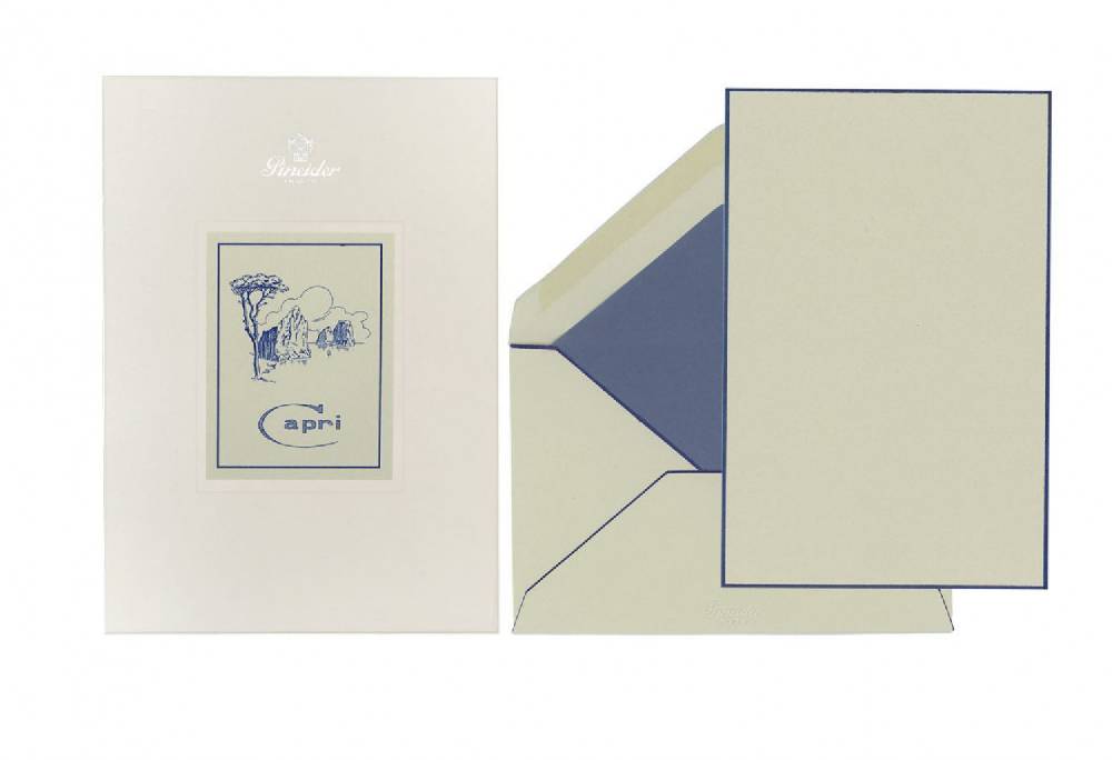 Pineider Set Carta da Lettera Capri A5 Saldi