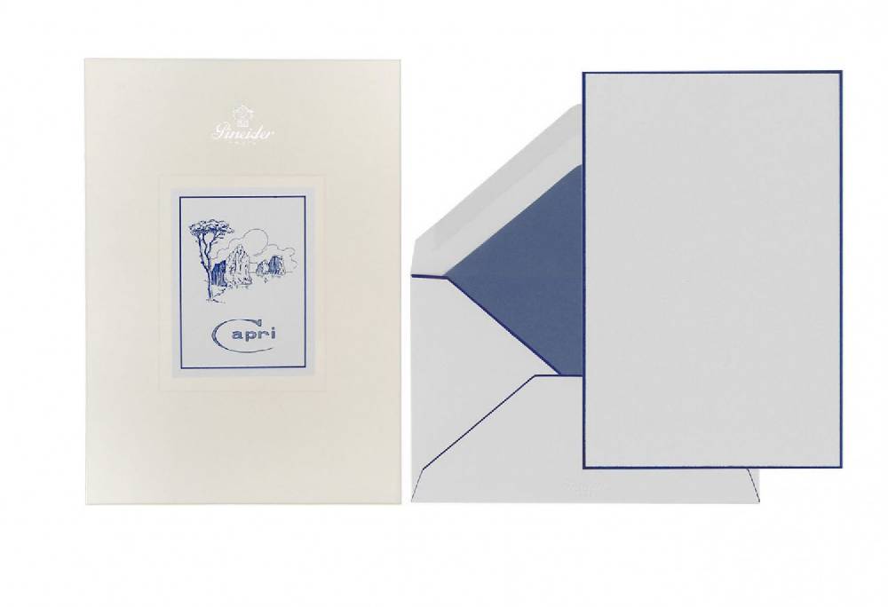 Pineider Set Carta da Lettera Capri A5 Saldi
