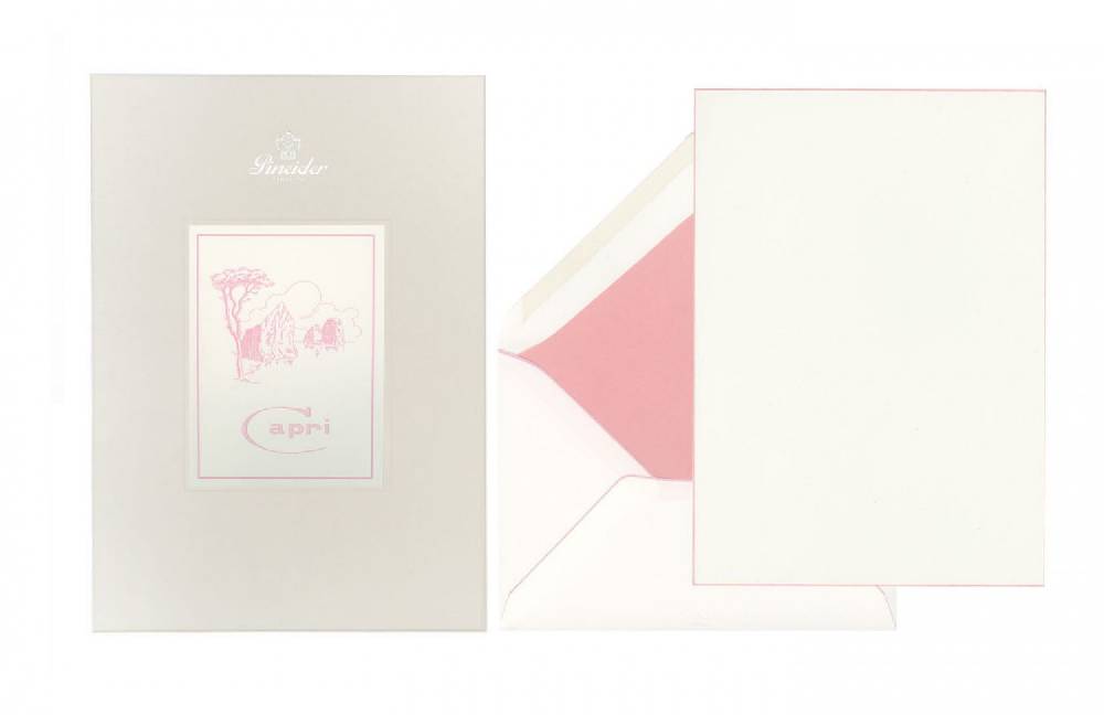 Pineider Set Carta da Lettera Capri A5 Saldi