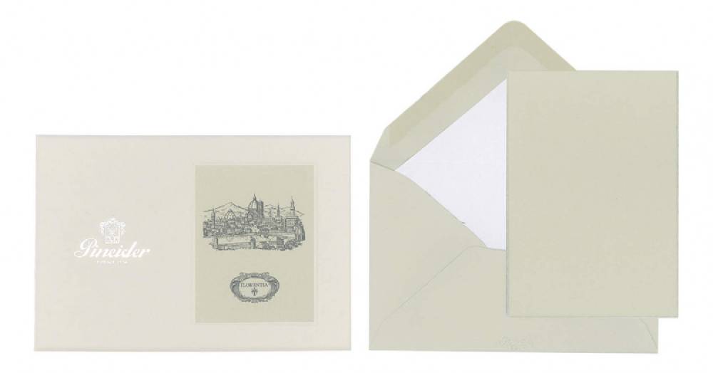 Pineider Set Biglietti Florentia Formato 9 Vendita Economica