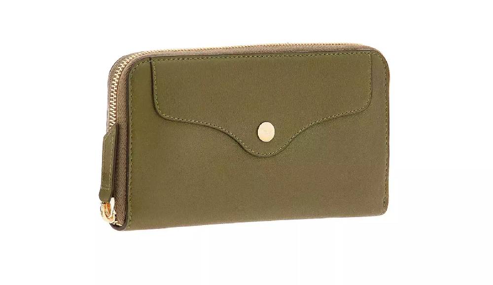 Pineider Portafoglio con zip in Metro Smooth Qualità