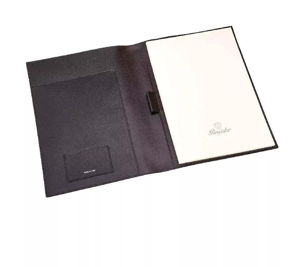Pineider Porta Notepad con porta carte in Metro Smooth Promozione