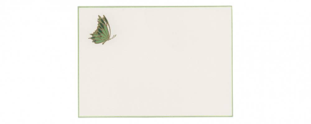 Pineider Biglietti con motivo a rilievo Eight Cards Butterfly Vendita Economica
