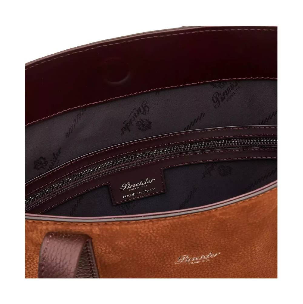 Pineider Slim Shopping Bag in Nabuk In Saldo