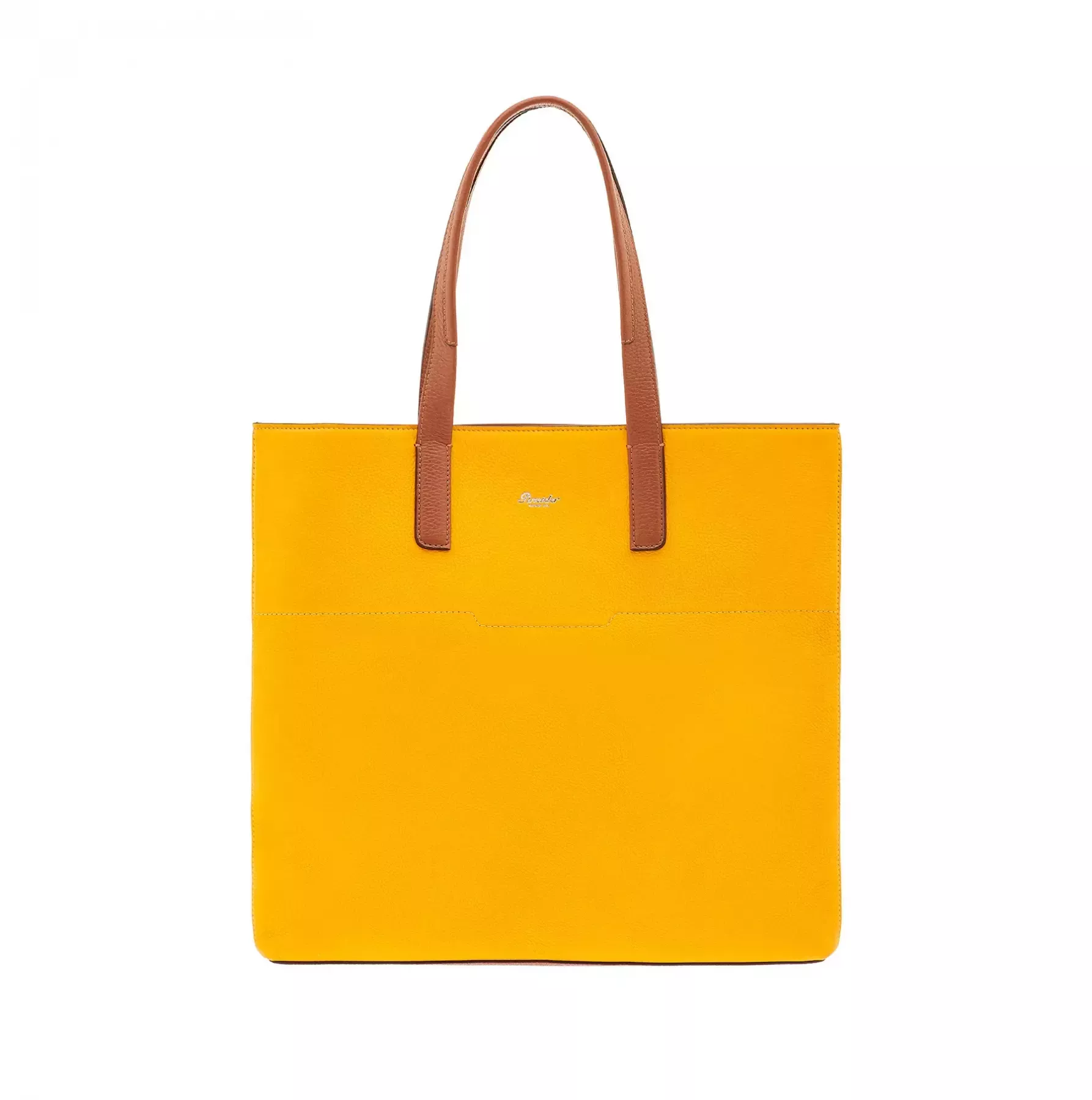 Pineider Slim Shopping Bag in Nabuk In Saldo