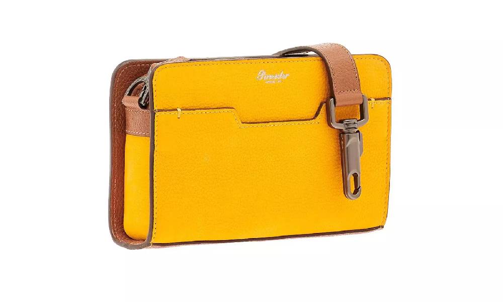 Pineider Odette Crossbody in Nabuk In Linea