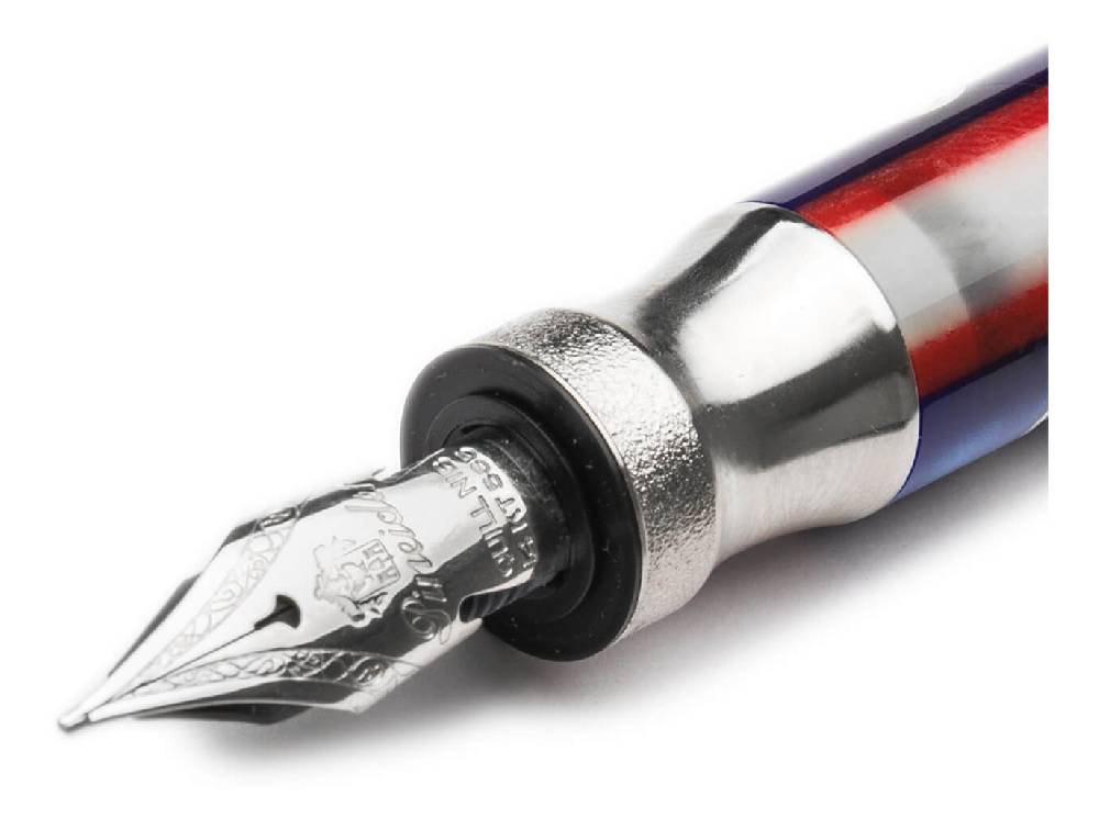 Pineider Penna Stilografica Queen Mary Pennino In Oro Promozione