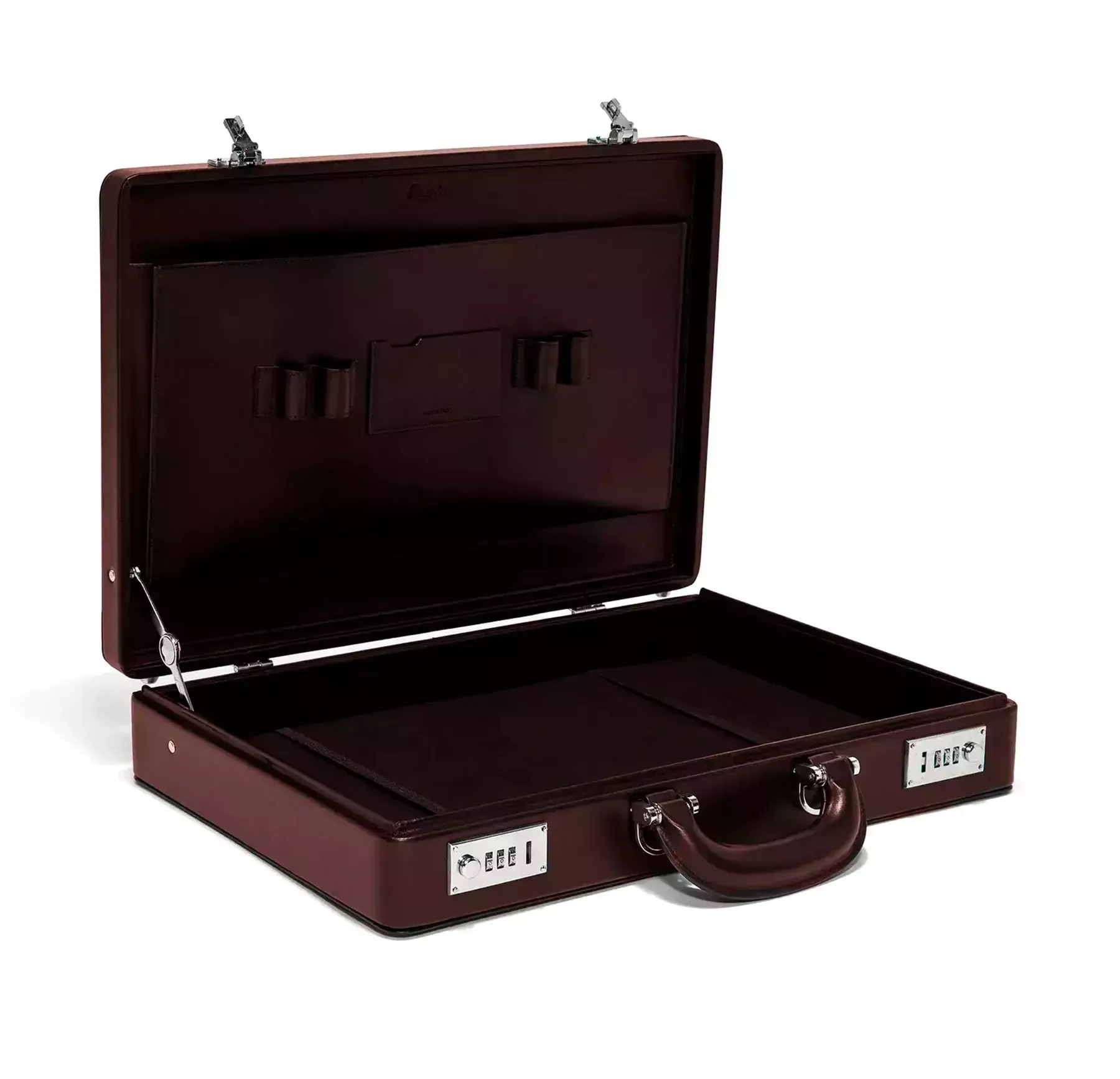 Pineider Bond Briefcase in Metro Smooth Economico