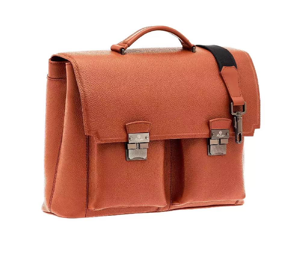 Pineider Double Briefcase in Bottalato Online