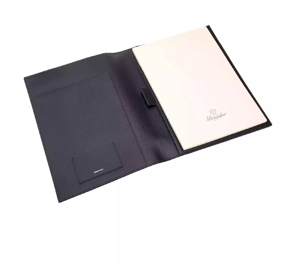Pineider Porta Notepad con porta carte in Mini Franzi In Linea