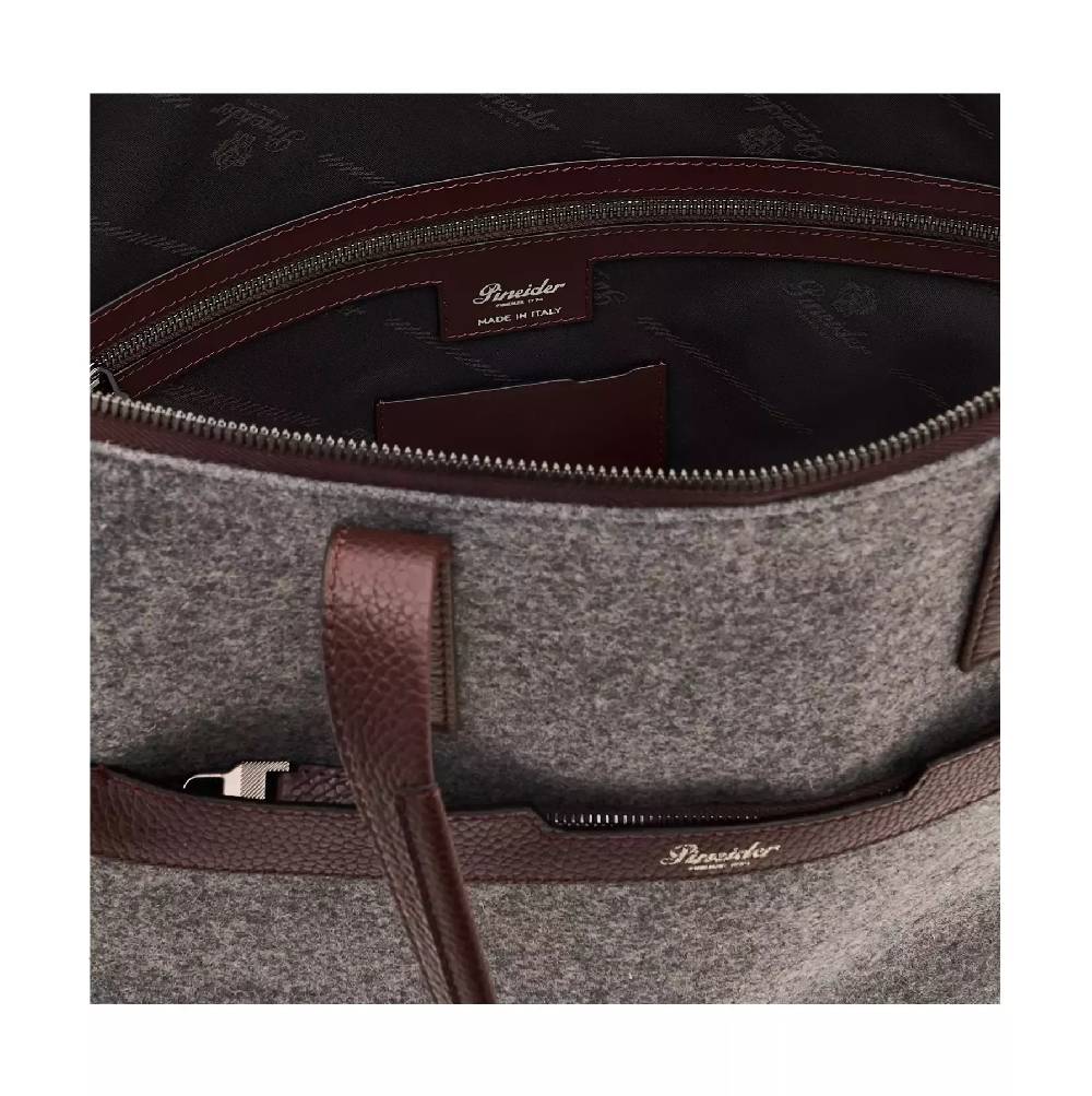 Pineider Saddle Tote Bag in Wool Italia
