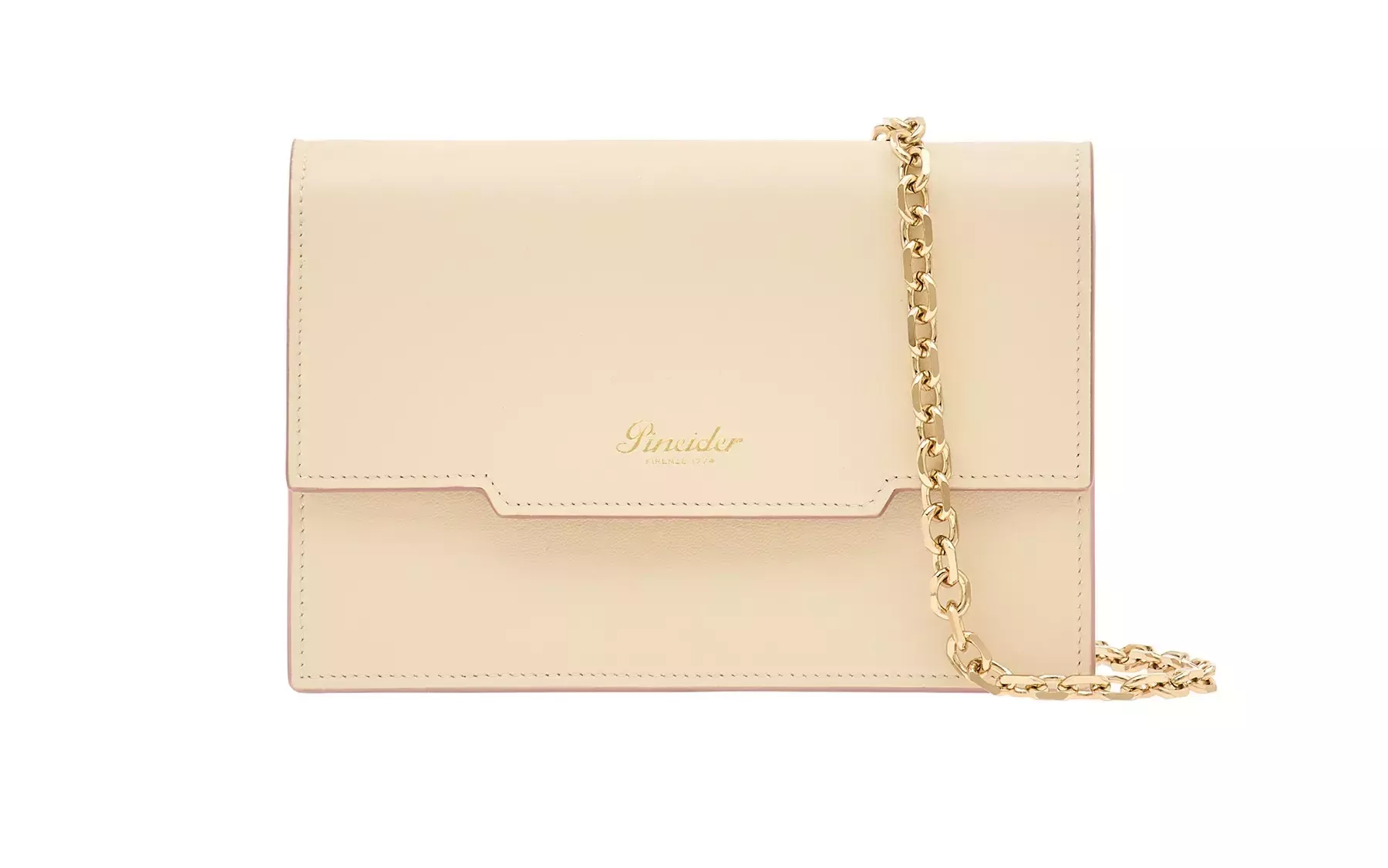 Pineider Flap Shoulder Bag in Metro Smooth Nuovo