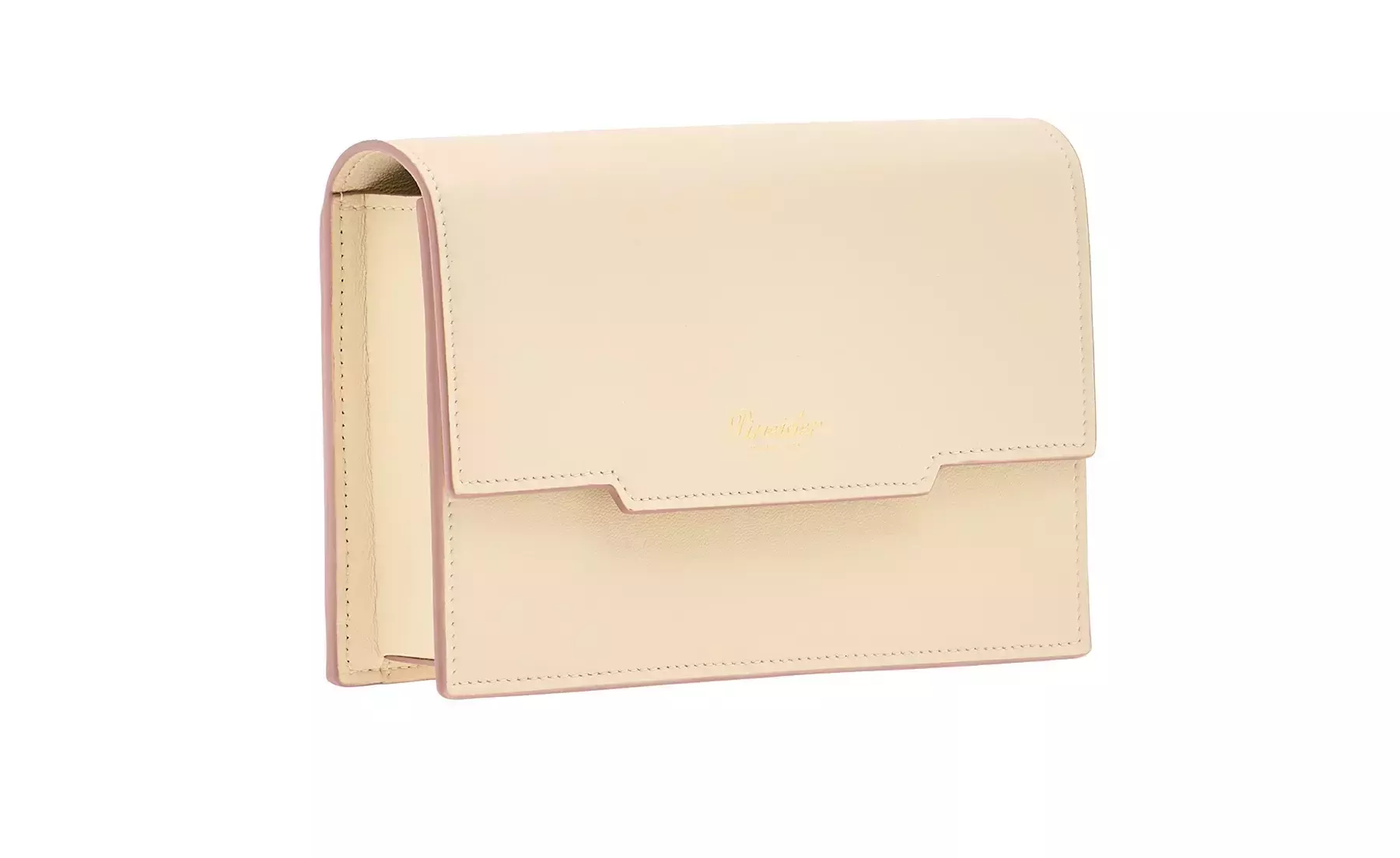 Pineider Flap Shoulder Bag in Metro Smooth Nuovo