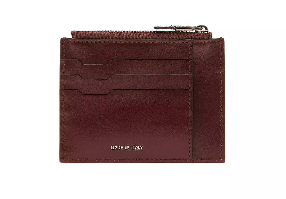 Pineider Porta carte con zip in Metro Smooth Prezzo Ridotto