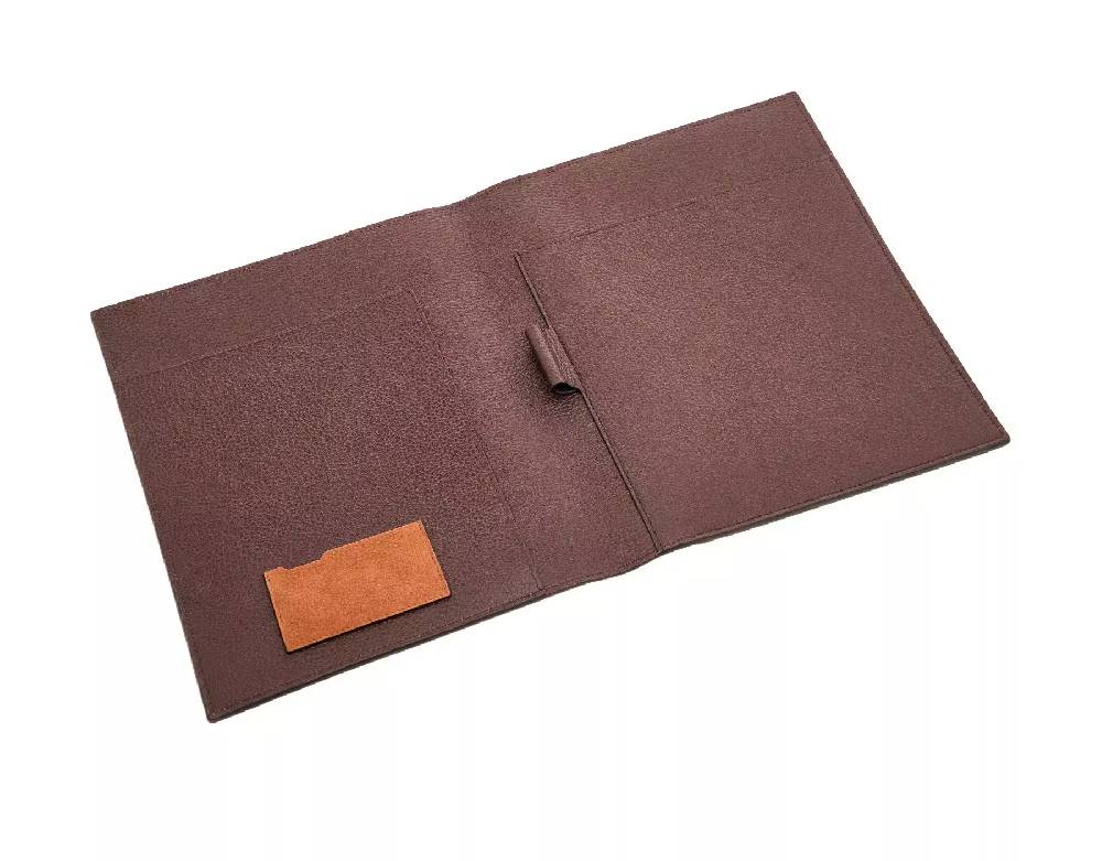 Pineider Porta Notepad in Nabuk Vendita Calda