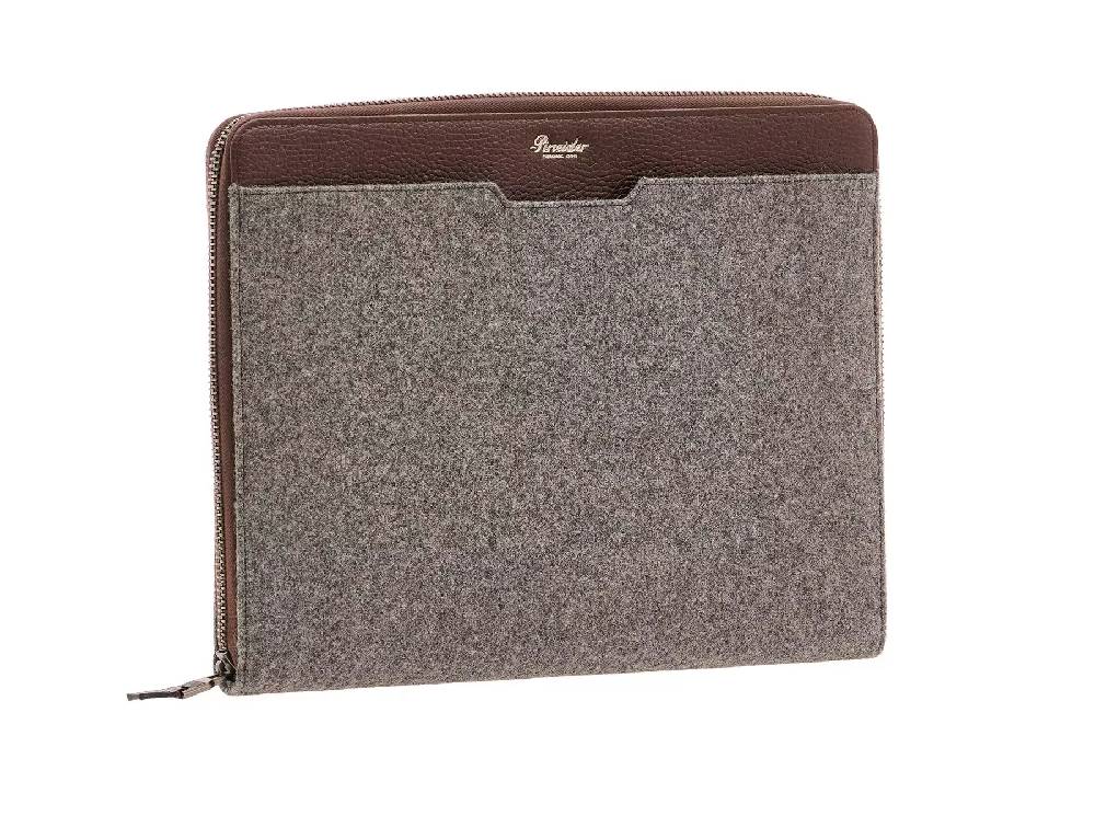 Pineider Porta ipad con zip in Wool I Più Venduti