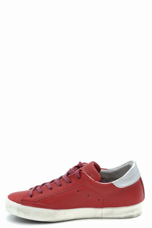 Philippe Model Sneakers Codice prodotto: CLLD V038 PARIS VEAU ROUGE ARGENT Offerta