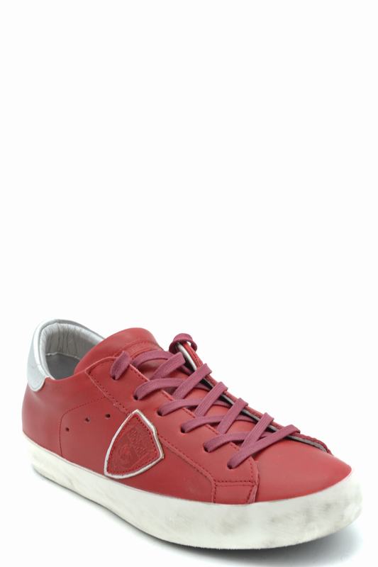 Philippe Model Sneakers Codice prodotto: CLLD V038 PARIS VEAU ROUGE ARGENT Offerta