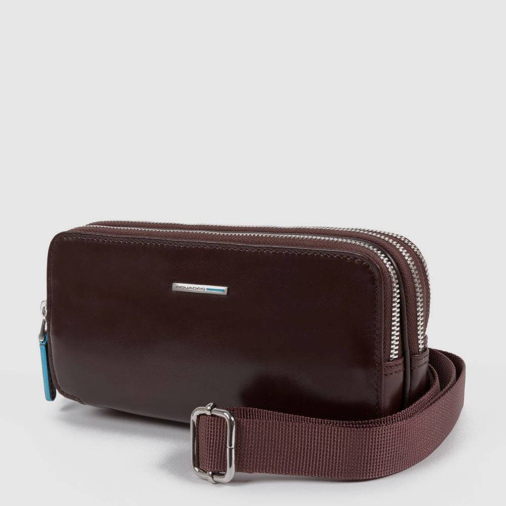 Piquadro Case with three dividers and removable wrist strap Vendita Calda